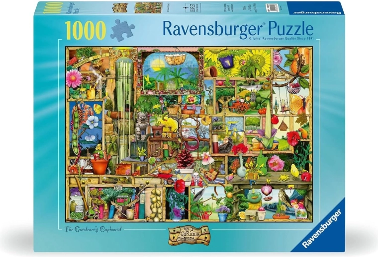 Puzzle Ravensburger Curious Cupboards 3 : L’Armoire du jardinier (1000 pièces)