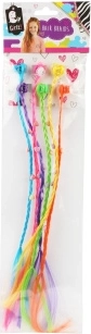 Tresses à pince – mèches colorées pour cheveux (6 pcs)