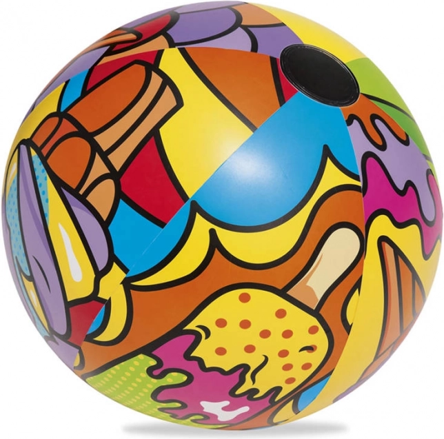 Ballon de plage gonflable coloré 91cm Bestway
