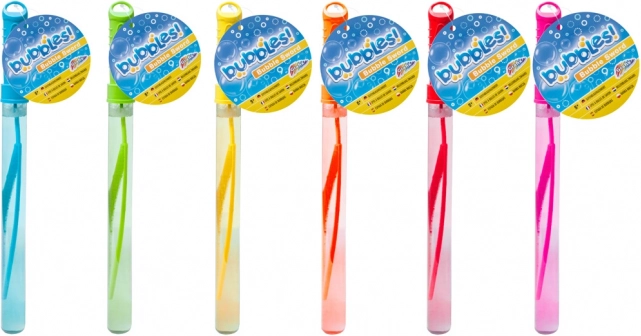 Baguette à bulles 37,5 cm – grandes bulles, couleurs assorties