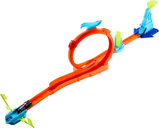 Circuit de cascades Hot Wheels avec obstacles
