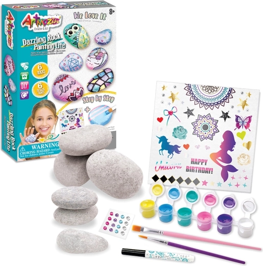 Tasia peinture sur pierres – kit créatif pour enfants