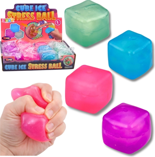 Balle antistress squishy en forme de glaçon 5,5 cm