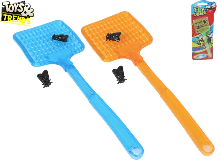 Tapette à mouches extensible avec mouches adhésives