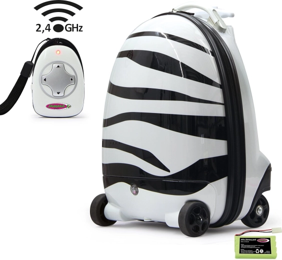 Valise RC enfant Jamara zèbre 2,4 GHz - 1 pièce