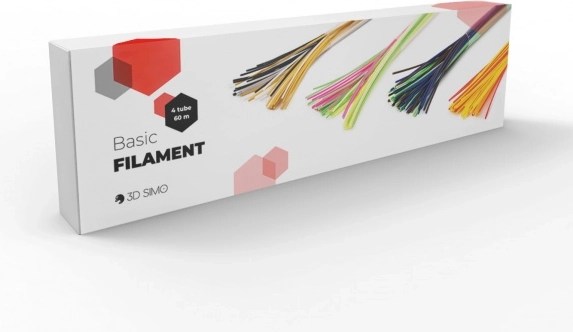 Filament PCL 60 m – set de couleurs assorties (4 tubes) pour stylo 3D