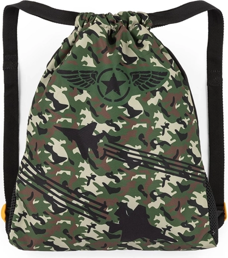 Bagmaster sac d’école pour chaussons et tenue de sport avec motif avions de chasse