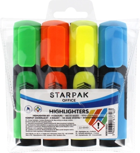 Lot de surligneurs STARPak en 4 couleurs