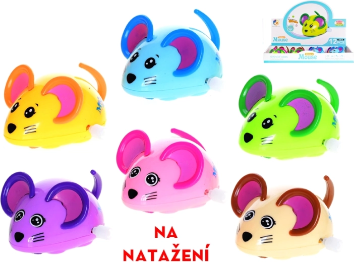 Souris à remontoir 8 cm pour enfants