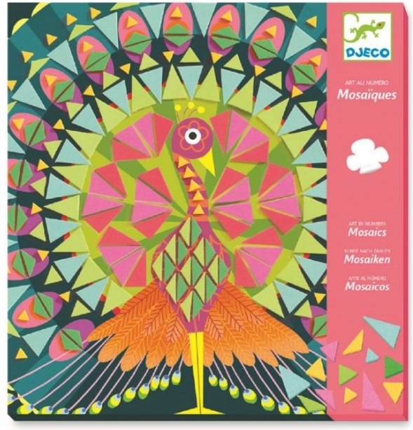 DJECO Images en mosaïque Paon et Hibou