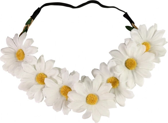 Serre-tête avec marguerites pour carnaval