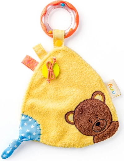 Doudou avec hochet ourson Matahi