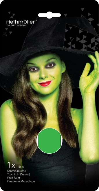 Peinture crème pour le visage et le corps verte 28 ml