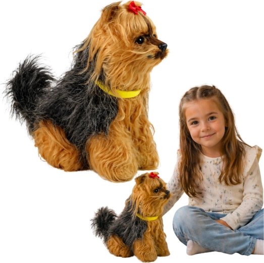 Terrier Yorkshire en peluche interactif