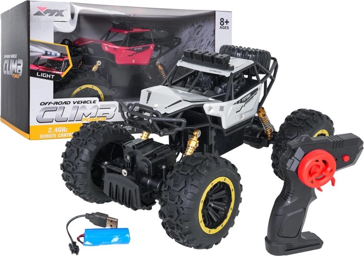 Climb Power RC crawler 1:18 argenté