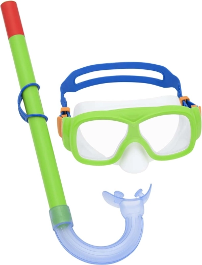 Ensemble de plongée vert BESTWAY – masque et tuba
