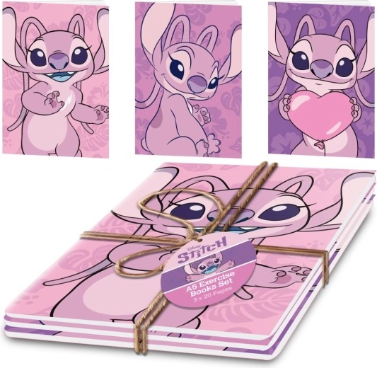 Lilo & Stitch – set de cahiers A5 Angel (3 pcs)
