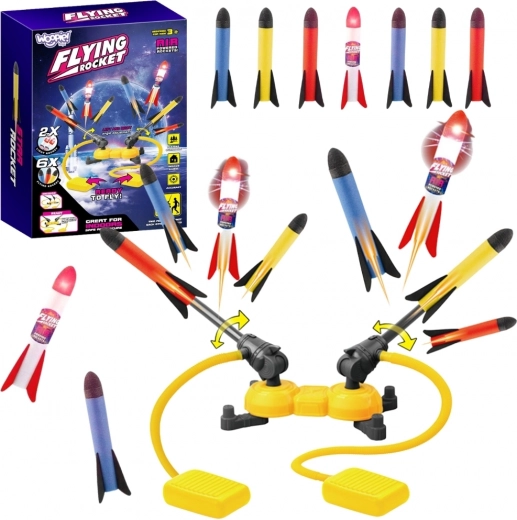 Lanceur double de fusées en mousse Woopie