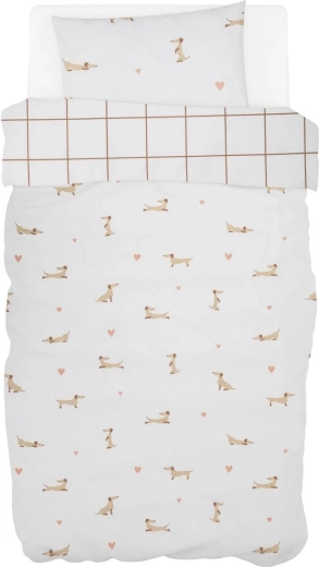 Parure de lit pour enfant FREEON Bubaba Lovely Puppy, 2 pièces
