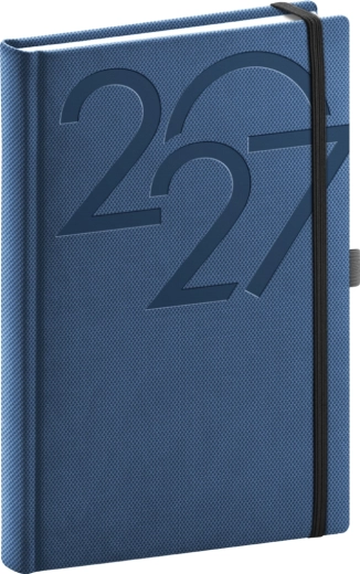 Agenda quotidien Notique Ajax 2027 bleu 15 × 21 cm