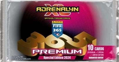 Cartes à collectionner premium Panini FIFA 365 2024 Adrenalyn XL - 1 pièce