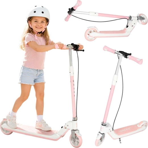 Trottinette enfant pliable Trike Fix avec roues LED lumineuses, rose