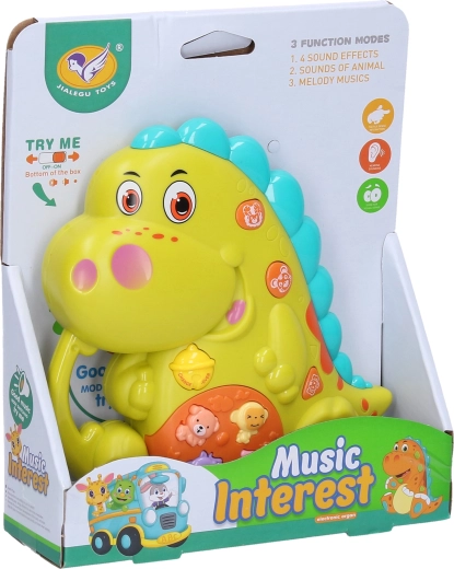 Dinosaure jouet avec effets lumineux et sonores 14 cm - 1 pièce