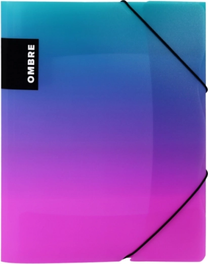 Chemise à élastique A4 ombré rose, polypropylène