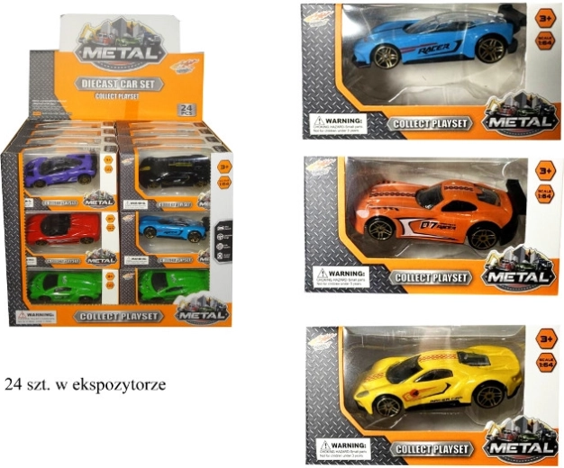 Petite voiture de course en métal pour enfants