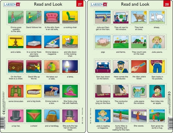 Puzzle anglais – phrases plus longues, 20 pièces