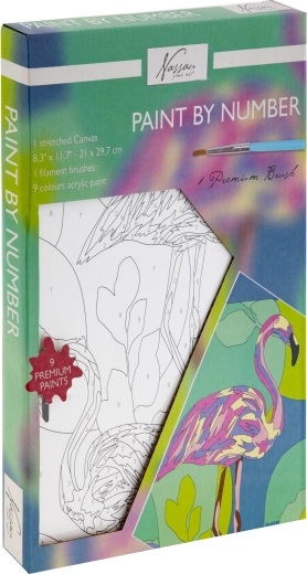 Peinture par numéros – flamant rose