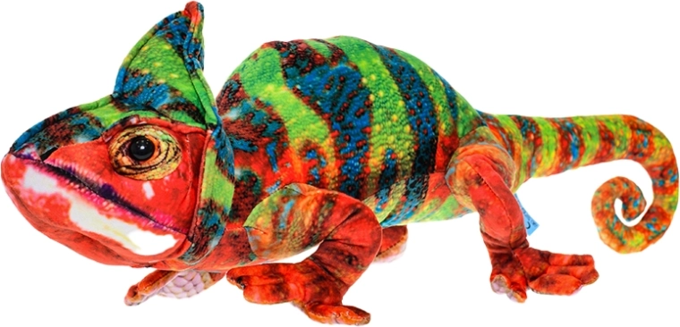 Caméléon en peluche 55 cm pour enfants dès la naissance