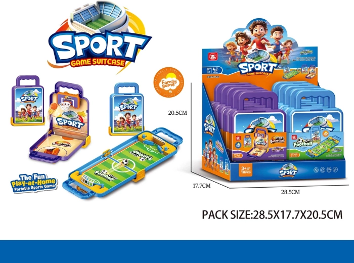 Jeu sportif – football ou basket-ball (39,5 × 13,5 × 7,8 cm)