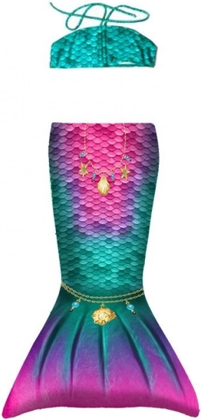 Maillot de bain pour enfants avec motif de sirène