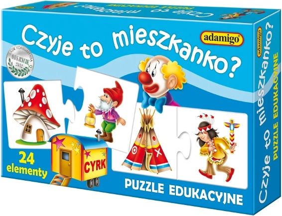 Jeu « À qui est cette maison ? » Puzzle pour enfants