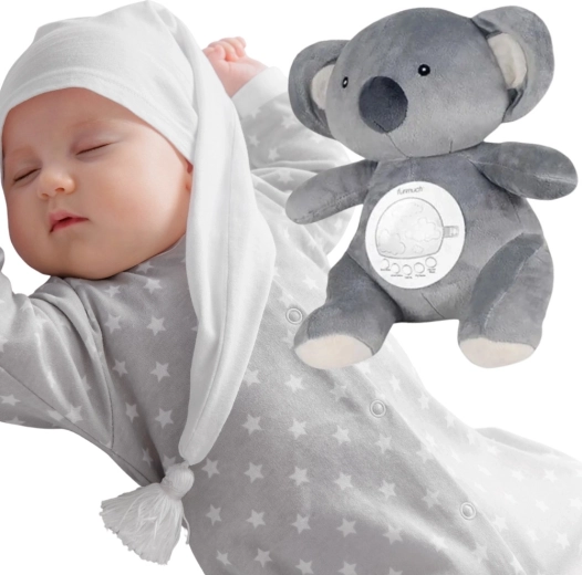 Ours polaire en peluche Woopie Baby avec projecteur et sons apaisants