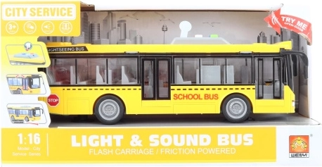 Autobus scolaire avec lumières et sons à inertie