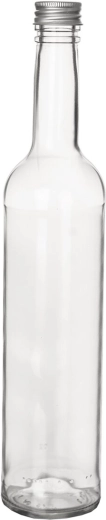 Bouteille en verre avec couvercle métallique 0,5 l
