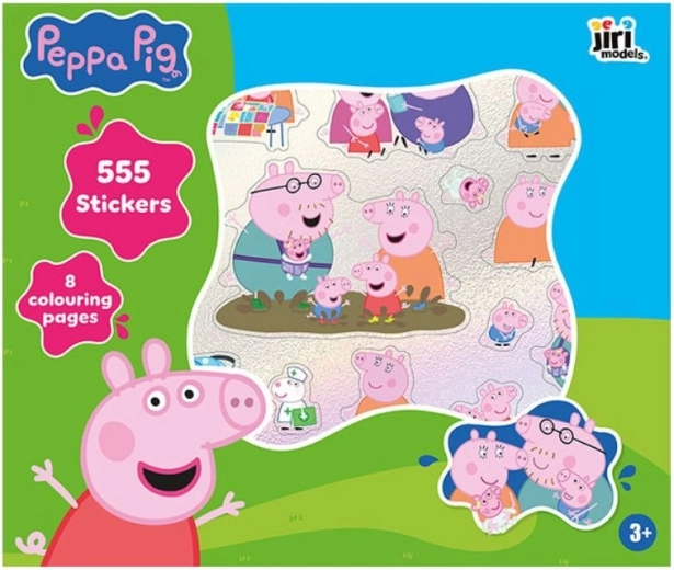 Coffret créatif Peppa Pig : 555 autocollants et 8 coloriages