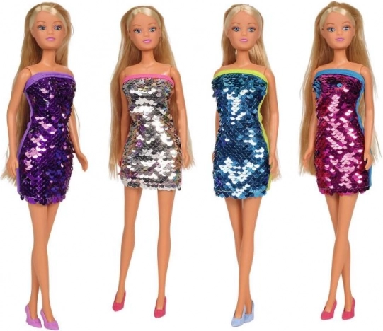 poupée Steffi Love Swap – robe scintillante à couleur changeante