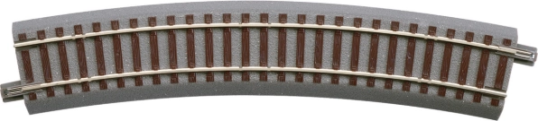 ROCO geoLINE rail courbe avec ballast R502,7 mm, 22,5°, H0