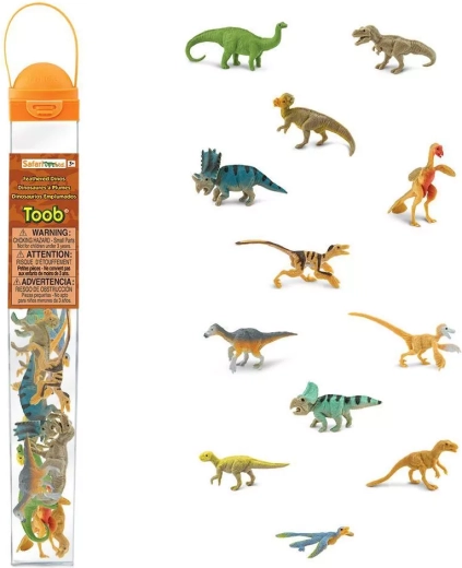 Safari Ltd. TOOBS tube dinosaures à plumes