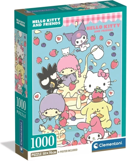 Clementoni puzzle Hello Kitty et ses amis 1000 pièces