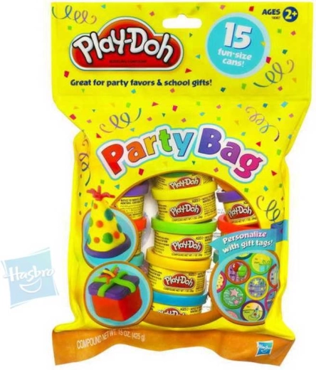 Sac de fête Play-Doh avec 15 pots de pâte à modeler - 15 pièces