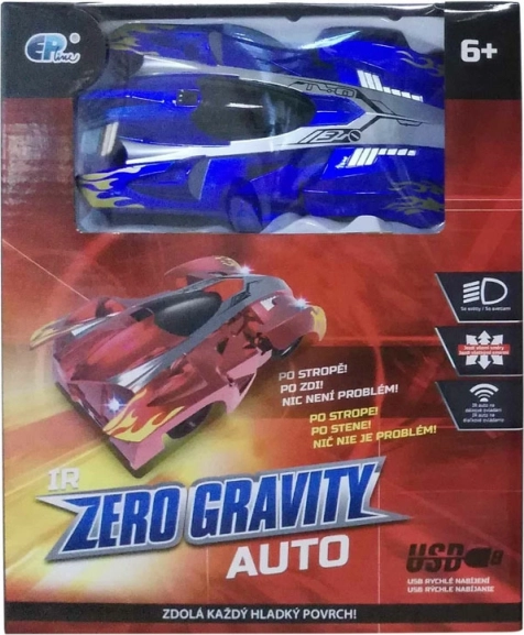 Voiture télécommandée roulant sur le mur