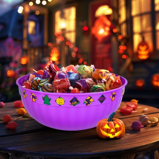 Bol Halloween violette 30 × 12 cm