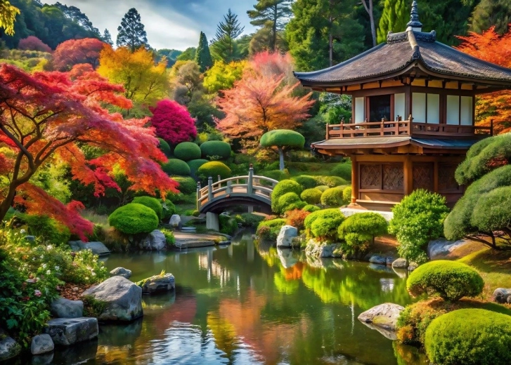 Puzzle Alipson magnifique jardin japonais 500 pièces