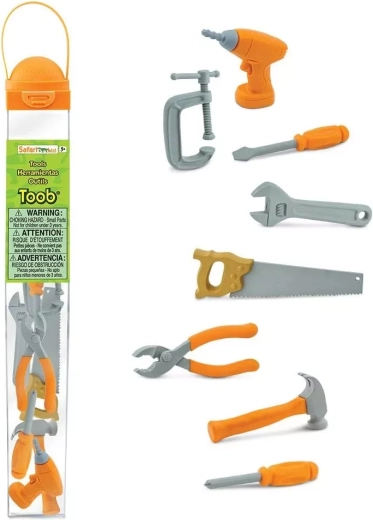 Safari Ltd. Toobs tube avec des outils pour petits bricoleurs