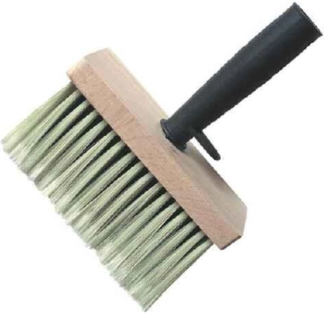 Brosse de peintre rectangulaire avec corps en bois 18 × 8 × 9 cm