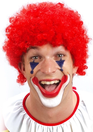 Perruque de clown rouge pour enfants